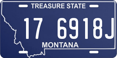 MT license plate 176918J