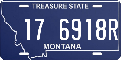 MT license plate 176918R