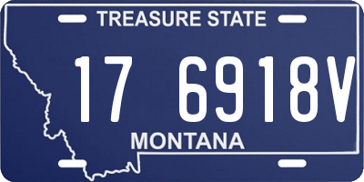 MT license plate 176918V
