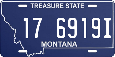 MT license plate 176919I