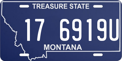 MT license plate 176919U