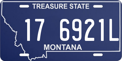 MT license plate 176921L