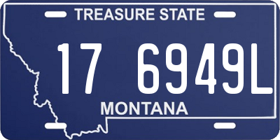 MT license plate 176949L