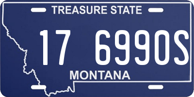 MT license plate 176990S