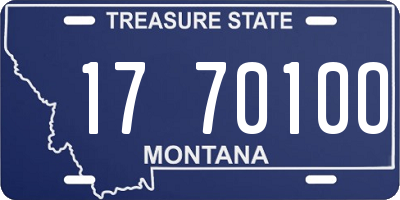 MT license plate 177010O