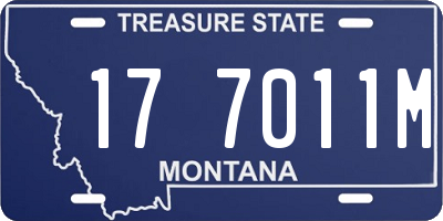 MT license plate 177011M