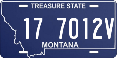 MT license plate 177012V