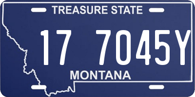 MT license plate 177045Y