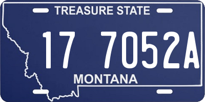 MT license plate 177052A