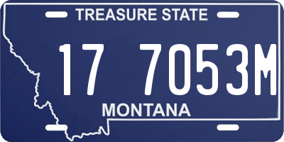 MT license plate 177053M