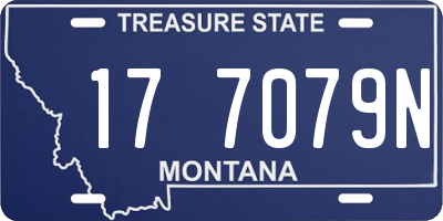 MT license plate 177079N