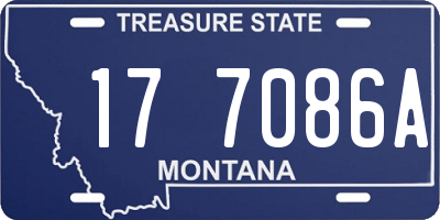 MT license plate 177086A
