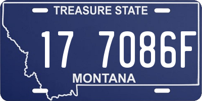 MT license plate 177086F