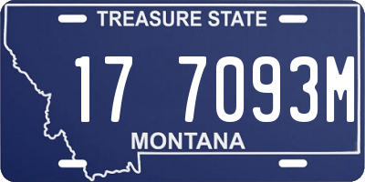 MT license plate 177093M