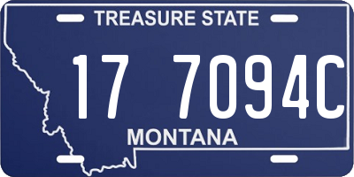 MT license plate 177094C