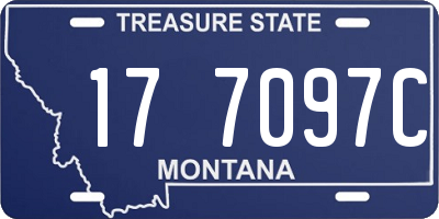 MT license plate 177097C