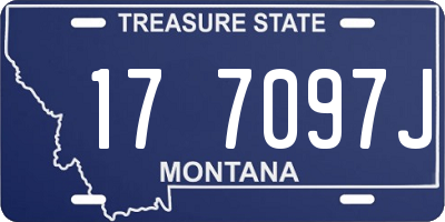 MT license plate 177097J