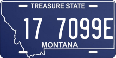 MT license plate 177099E