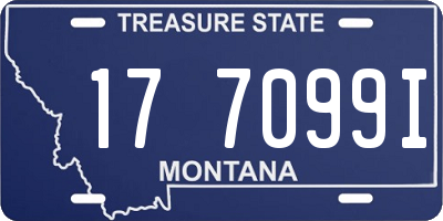 MT license plate 177099I