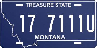 MT license plate 177111U