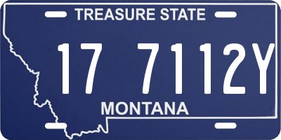 MT license plate 177112Y