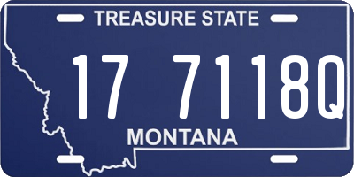 MT license plate 177118Q