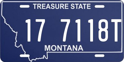 MT license plate 177118T