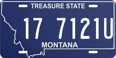 MT license plate 177121U