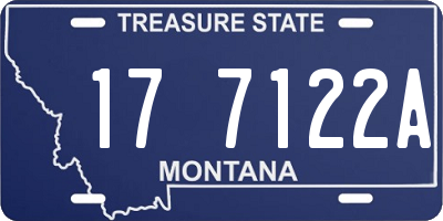 MT license plate 177122A