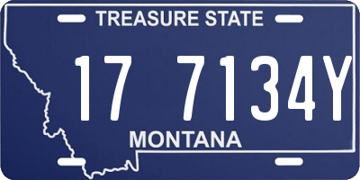 MT license plate 177134Y