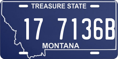 MT license plate 177136B