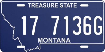 MT license plate 177136G