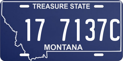MT license plate 177137C