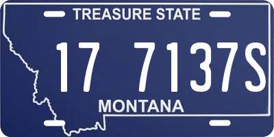 MT license plate 177137S