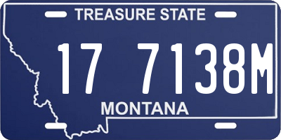MT license plate 177138M