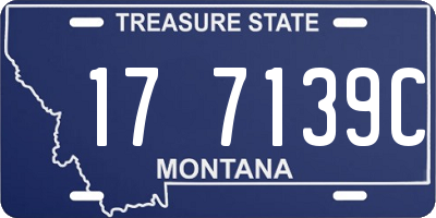 MT license plate 177139C