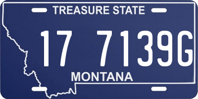 MT license plate 177139G