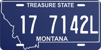 MT license plate 177142L