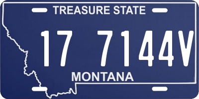 MT license plate 177144V