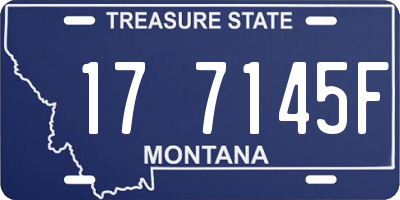 MT license plate 177145F