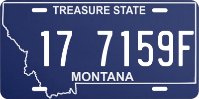 MT license plate 177159F