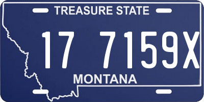 MT license plate 177159X
