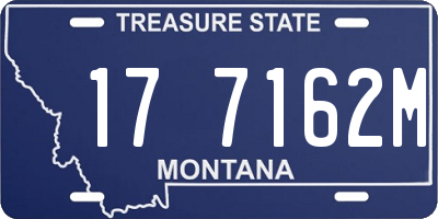 MT license plate 177162M