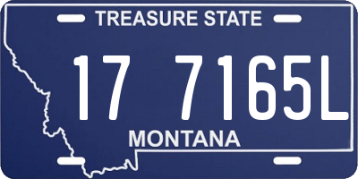MT license plate 177165L