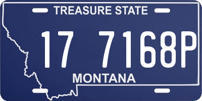 MT license plate 177168P