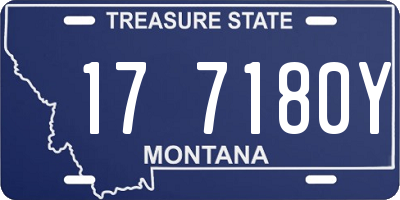 MT license plate 177180Y