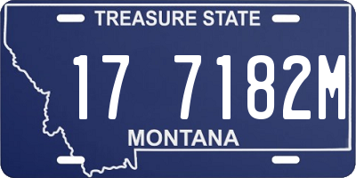 MT license plate 177182M