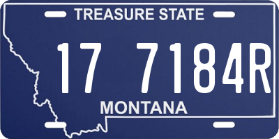 MT license plate 177184R
