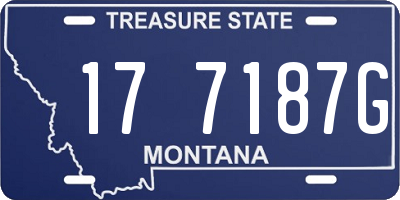 MT license plate 177187G