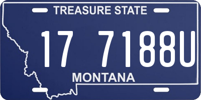 MT license plate 177188U